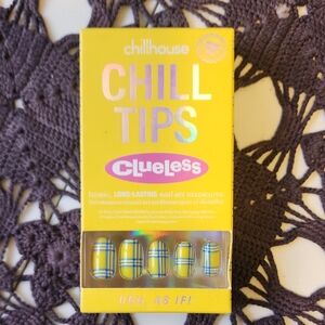 Chillhouse Chill Tips Clueless Yellow Plaid Press-On Nails